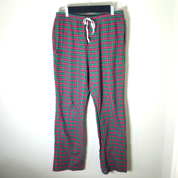 Red Plaid Mens Lounge Pajama Pants 
